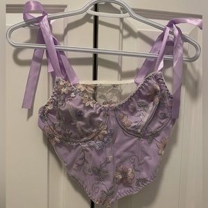 Beautiful lavender corset top